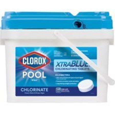 CLOROX Clorox Pool & Spa XtraBlue 23025CLX Chlorinating Tablet, Solid, Chlorine, 25 lb 24225CLX